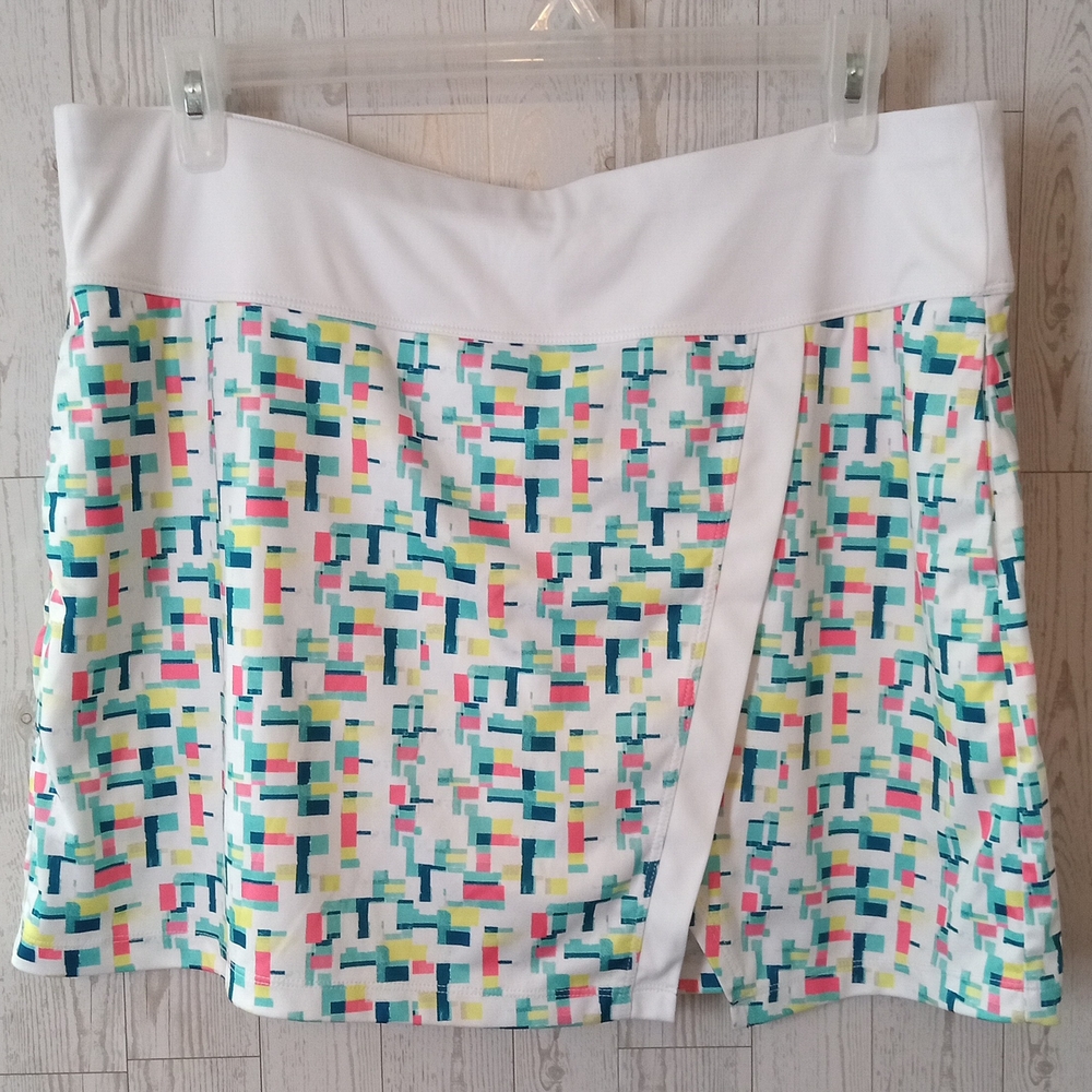 PGA Tour Colorful Abstract Patterned Women's Skort Size XXL